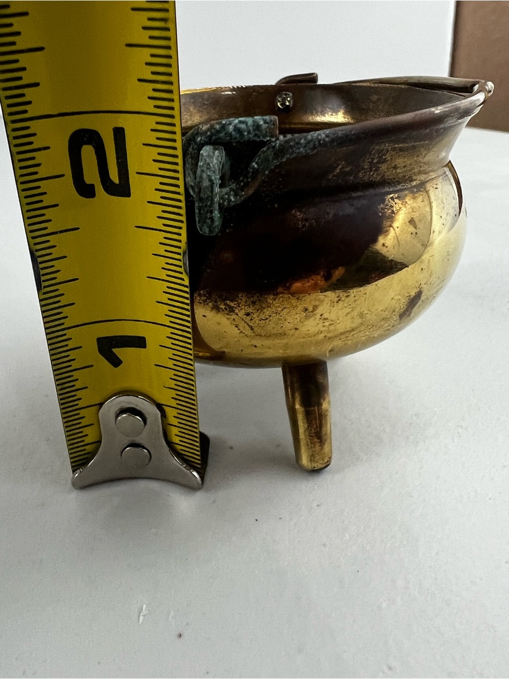 VTG Peerage England Brass Mini Cauldron Pot - Picture 11 of 11
